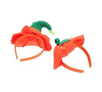 ARTSEWPLY 2pcs Halloween Pumpkin Headbands for Women and Vivid Pumpkin Hair Hoops Family-friendly Adjustable Hair Accessories for Costume Parties and Theatrical Dress Up