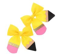 ARTSEWPLY 2pcs Handmade Glitter Hair Bows for Girls Stylish Back to School Accessories Alligator Clips for Toddlers and Teens Soft Materials for Comfort