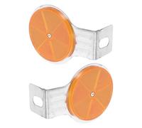 ARTSEWPLY 2pcs Heavy Duty Reflective Driveway Markers Weather-resistant Plastic Safety Reflectors for Highways Private Roads Bike Lanes and Parking Area Traffic Warning Signs