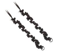 ARTSEWPLY 2pcs Irregular Braided Ponytail Extension Synthetic Hairpiece for Women Quick Styling Comfortable Wear Suitable for Party Wedding Daily Use with Hair Tie