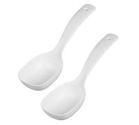 ARTSEWPLY 2pcs Long Handle Soup Ladle PP Material Porridge Spoon for Kitchen Restaurant Home Use Multipurpose Large Serving Scoop for Rice Soup and Water Easy to Clean and Comfortable Grip