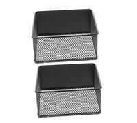 ARTSEWPLY 2pcs Magnetic Fridge Side Organizer Storage Basket with Strong Magnet for Kitchen Efficient Spice Rack and Garlic Holder Space-saving Side-mounted Refrigerator Storage