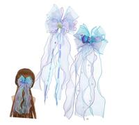 ARTSEWPLY 2pcs Mermaid Hair Clip Shell Jaw Clip Cloth Hair Claw Fabric