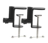 ARTSEWPLY 2pcs Metal Desk Clamp Table Lamp Microphone Stand Holder Adjustable Arm for Home Office Studio Use