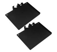 ARTSEWPLY 2pcs Microphone Stand Tray Holder for Tubes Mic Rack Shelf for Sound Cards and Accessories Stable Multi-device Organizer for Live Streaming and Broadcasting