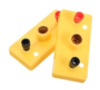 ARTSEWPLY 2pcs Mini Bulb Socket for Physics Circuit Experiments Plastic Light Base for Basic Electricity Learning and DIY Stem Science Kits