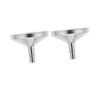 ARTSEWPLY 2pcs Mini Stainless Steel Funnels for Precise Liquid and Powder Transfer, Small Wide Mouth Oil and Craft Funnel Set for Kitchen, Beverage, Perfume, and Jar Filling
