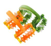 ARTSEWPLY 2pcs Multi-Purpose Manual Full Body Muscle Massager Roller, Plastic Handheld Relaxing Body Care Tool for Neck, Back, Shoulders, and Legs - Yellow and Green