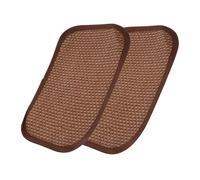 ARTSEWPLY 2Pcs Natural Woven Grass Mat Cooling Bed for Small Animals Bunny Rabbit Guinea Pig Chew Stress Relief Summer Heat Relief Pet Bedding Random Color