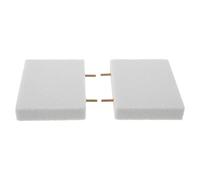 ARTSEWPLY 2pcs Parakeet Beak Grinding Stone Perch with Pumice Surface, Rectangle Bird Claw Care Platform for Cockatiels Budgies, Cage Accessory for Pet Bird Nail Maintenance