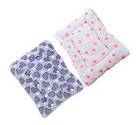 ARTSEWPLY 2pcs Pet Warm Sleeping Mat Soft Cotton Cushion for Dogs and Cats Cozy Resting Pad for Small Pets Non Shedding Washable Autumn Winter Random Color