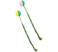 ARTSEWPLY 2pcs Portable Plastic Back Scratchers with Long Handles, Household Back Scratcher and Itch Relief Tool for Adults and Men, Manual Massage Hammer for Skin and Meridian Stimulation