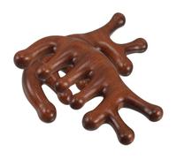 ARTSEWPLY 2pcs Portable Wooden Scalp Comb Ergonomic Hair for Daily Use Natural Design for Gentle Scalp Massage for Adults