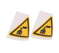 ARTSEWPLY 2pcs Reflective Caution Watch Your Head Stickers Safety Warning Decals for Low Ceiling Workplace Areas Adhesive Signs for Factories Warehouses Parking Lots