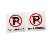ARTSEWPLY 2pcs Reflective No Parking Stickers Self-adhesive Signs for Driveways and Streets Easy Installation Bright Visible Lettering Weatherproof Warning for Parking Management