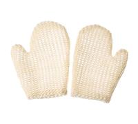 ARTSEWPLY 2pcs Reusable Body Scrubbing Mittens for Shower Bathing Ergonomic Jute Exfoliating Gloves to Remove Dead Skin Unclog Pores and Skin Texture for Full Body Use