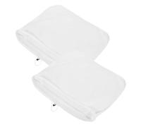 ARTSEWPLY 2pcs Reusable Fine Mesh Filter Bags with Adjustable Drawstring Large Polyester Strainer for Home Brewing Nut Milk Soybean Milk Juice and Grain Filtration