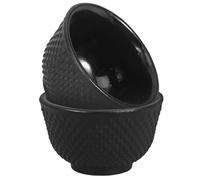 ARTSEWPLY 2pcs Small Cast Iron Tea Cups Handleless Asian Style Kung Fu Tea Bowls and Traditional Chinese Drinkware Retro Design for Parties and Festive Gatherings