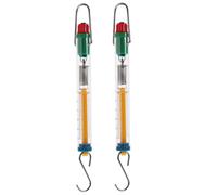 ARTSEWPLY 2pcs Spring Balance Tube Scales Newton Force Measurement Physics Experiment Equipment Teaching Tools with Transparent Cylinder and Springs for Classroom and Laboratory Random Color