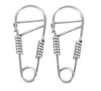 ARTSEWPLY 2pcs Stainless Steel Carabiner Keychain Hook Durable Metal Snap Clasp for Key Management for Bags Belts and Everyday Use Convenient Keychain Accessory