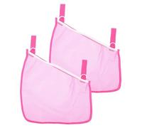 ARTSEWPLY 2pcs Stroller Hanging Bag in Pink Stroller Storage Mesh Bag for Side Sling for Buggy Organization
