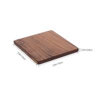 ARTSEWPLY 2pcs Thick Black Walnut Wood Blocks Unfinished Hardwood Planks for DIY Crafting Durable Natural Wooden Squares for Engraving Whittling and Woodworking Projects