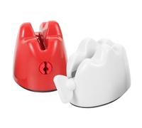 ARTSEWPLY 2pcs Toothpaste Squeezer Dispenser Clip Manual Tube Extruder for Adults Convenient Dual-Color White and Red Toothpaste Key Squeezer Tool for Bathroom Use