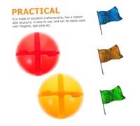 ARTSEWPLY 2Pcs Water Injection Football Corner Flag Base Outdoor Pole Stand Sign Pole Holder for Artificial Turf Lawn Flagpole Fixing