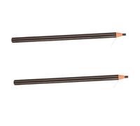 ARTSEWPLY 2pcs Waterproof Sweatproof Smudge-resistant Eyebrow Pencil Brow Pen Peel Eyeliner Brush Coffee Wooden for Eyebrow Makeup