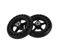 ARTSEWPLY 2pcs Wheelchair Replacement Wheels High-Strength Solid Tire Assembly with Shaft Front and Rear Caster Parts for Indoor Outdoor Mobility