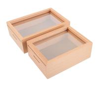 ARTSEWPLY 2pcs Wooden Photo Frame Piggy Bank Set, Multi-Functional Coin Money Bank for and Adults, Home Decor 5-inch and 7-inch Frames