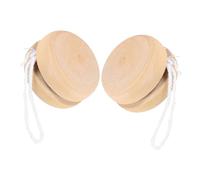 ARTSEWPLY 2pcs Wooden Yo-yo Unfinished Mini Round Balls for DIY Crafts Beginners Educational Boy Girl Spinner Year Old Gifts