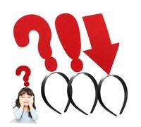 ARTSEWPLY 3 Pcs Creative Funny Headbands Red Mark Hair Hoops Comfortable Soft Material Unique Costume Accessories for Halloween Carnival Party Events