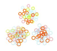 ARTSEWPLY 300pcs Colorful Hook Ring Marker Assorted Crotchet Circle Yarn Ring Colored Stitch Counter Knitting Counter Circular Knitting Round Knit Needles Random Color
