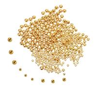 ARTSEWPLY 300Pcs Fishing Line Beads Gold Tungsten Fly Tying Beads for Freshwater Saltwater Fishing for Rigging Hooks Lures Spinners