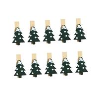 ARTSEWPLY 30pcs Christmas Wooden Photo Clamps Multi-Color Paper Pegs Memo Clips Note Holders for Xmas Decor and Holiday Craft
