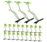 ARTSEWPLY 30pcs Cute Plant Leaf Hair Clips Spring Barrettes for Adorable Four-leaf Clover Design Secure Hold Hair Accessories for Styling and Everyday Wear