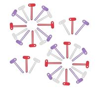 ARTSEWPLY 30pcs Metal Toothpaste Tube Squeezer Keys with Slider for Adults Manual Roller Dispenser for Bathroom and Travel Efficient Tube Saver in Silver Red and Purple