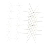 ARTSEWPLY 30PCS Snowflake Wire Frames Copper Bead Wire for DIY Jewelry Making Flexible Metal Snowflake Charms for Christmas Ornaments Crafting Supplies for Holiday Decorations and Projects