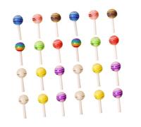 ARTSEWPLY 3d Nail Charm Lollipop Nail Decor Set 100pcs Mixed Colors Manicure Decorations and Salon Use
