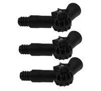 ARTSEWPLY 3pcs Adjustable Angle Hinge Adapters for Extension Poles Compatible with Standard Threaded Tips Secure Screw Mop Accessories for Window Squeegees Spider Web Brushes and Gutter