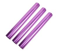 ARTSEWPLY 3pcs Aluminum Alloy Relay Rod Running Field Race Stick Transfer Tracks Relay Stick Athlete Passing Black