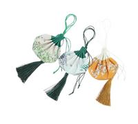 ARTSEWPLY 3Pcs Chinese Style Empty Sachet Bags Refillable Drawstring Pouches Lightweight Portable Perfume Storage with Decorative Hanfu Patterns for Jewelry Keys and Dried Lavender Filling