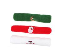 ARTSEWPLY 3pcs Christmas Embroidered Pure Cotton Towels Soft Xmas Theme Hand Towels in White Snowman Red Green Decorative Practical Kitchen Tea for Adults Gift