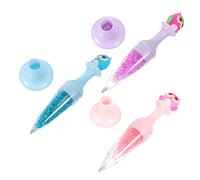 ARTSEWPLY 3Pcs Diamond Paint Pens Rhinestone Dotting Tools with Container Vase Design for DIY Crafts Nail Art Easy to Use Sticky Pens with Built In Rhinestones in Pink Blue Purple