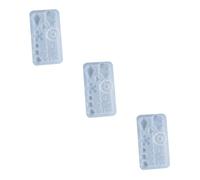 ARTSEWPLY 3pcs Food Grade Silicone Pendant Mold for DIY Jewelry Making Flexible Earring Pendant Mold for Epoxy Resin Casting Smooth Surface for Easy Demould Suitable for UV Resin and