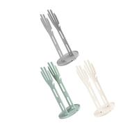 ARTSEWPLY 3pcs Gloves Drying Stand with Drip Tray Base Space Saving Kitchen Glove Holders Wall Mountable Towel Storage Rack Minimalist Kitchen Sink Organizer