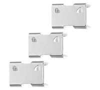 ARTSEWPLY 3pcs Heavy Duty Nickel-Plated Iron Double Rope Clamps for 14-16mm Ropes for Climbing Sailing Dog Leashes and Outdoor Use