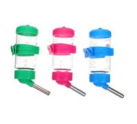 ARTSEWPLY 3Pcs Household Hamster Water Bottles Hanging Automatic Water Dispensers for Small Pets Including Hamsters Chinchillas Rabbits Guinea Pigs and Ferrets Random Color