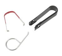 ARTSEWPLY 3pcs Hubcap Removal Tool Set Metal Hooks and Plastic Clips, Tire Lug Nut Cover Puller for Automotive Wheel Hub and Nut Disassembly, Compatible Car Tire Repair and Maintenance